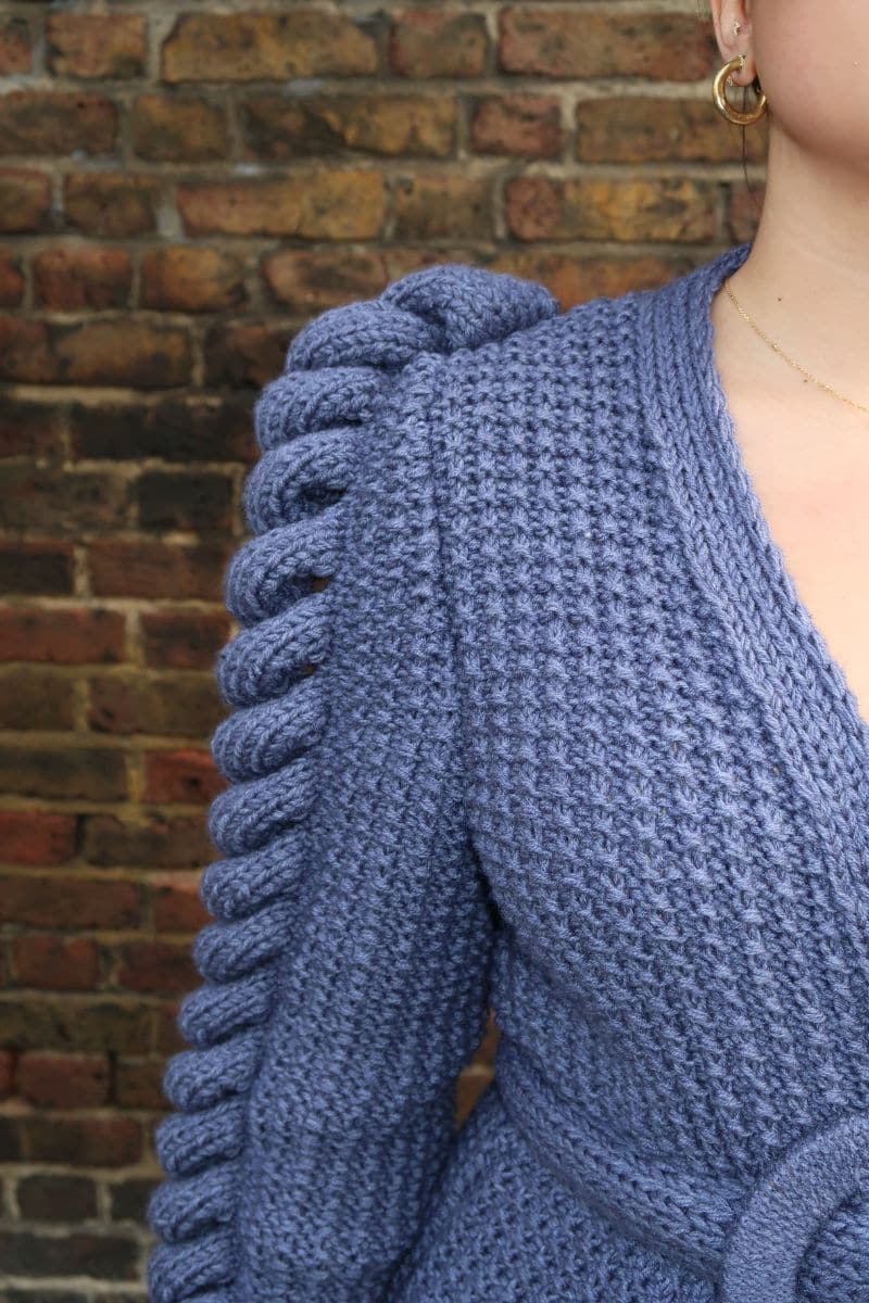 CULT MIA X LIYA STATEMENT CARDIGAN WITH BELT