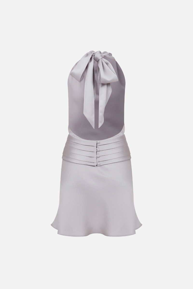 MONICA DRESS IN SILVER