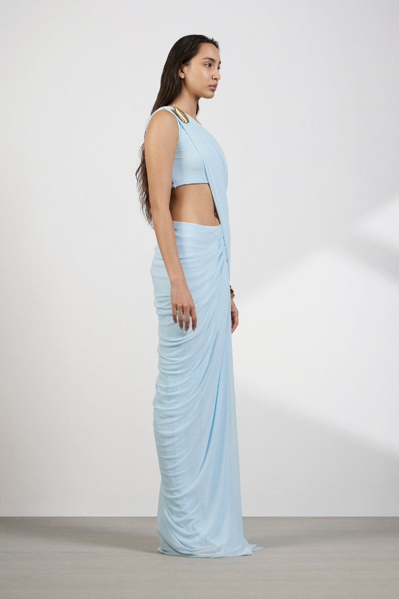 AURORA BLUE MAXI DRESS