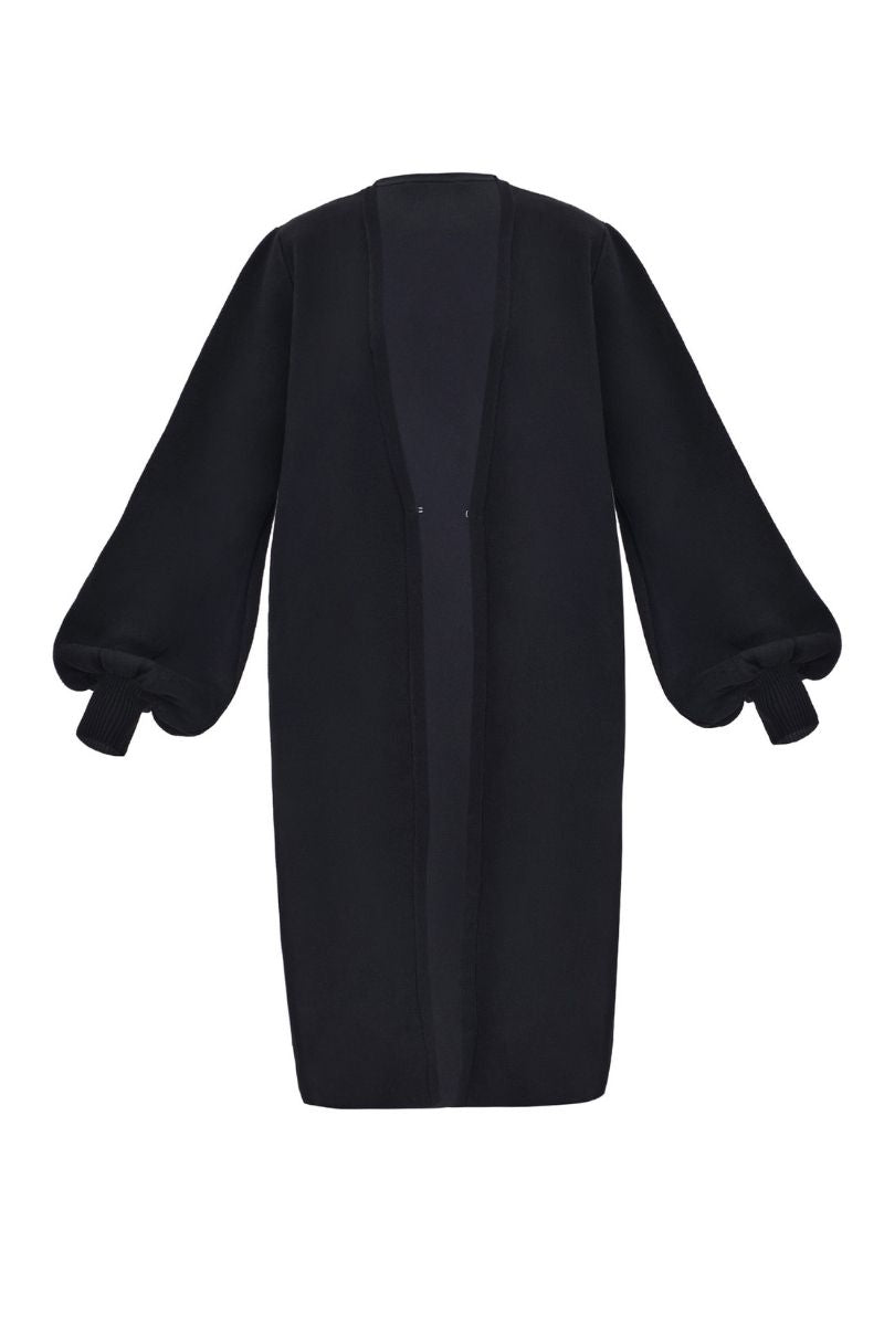 ONA KNIT CARDIGAN IN ONYX