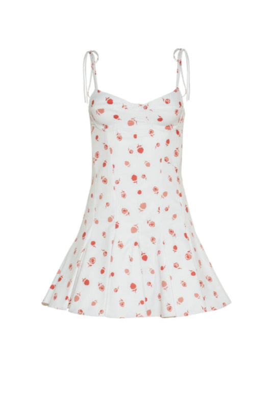 ROSITA MINI DRESS IN IVORY