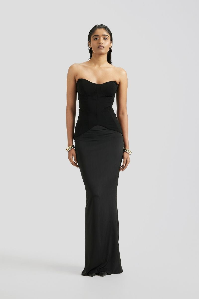SOLEN MAXI DRESS IN BLACK