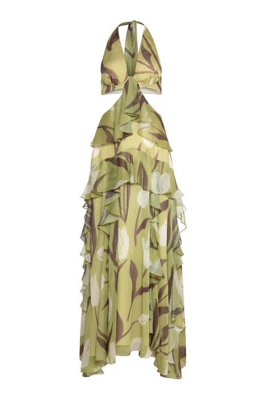 SECRET GARDEN DRESS IN GREEN