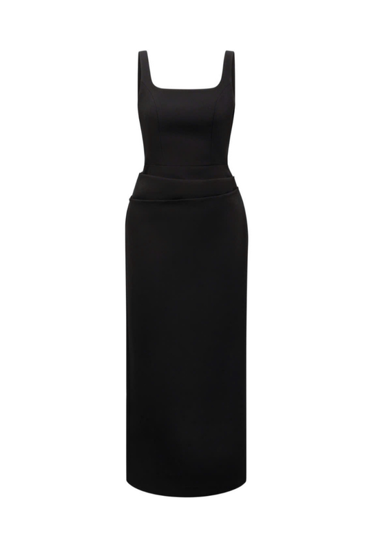 CHAMPAGNE MIDI DRESS