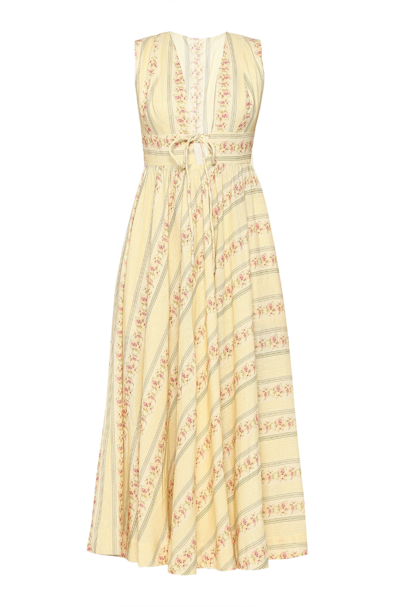 SOLEIL MIDI DRESS IN FLORAL TRAIL