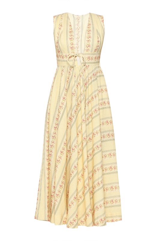 SOLEIL MIDI DRESS IN FLORAL TRAIL