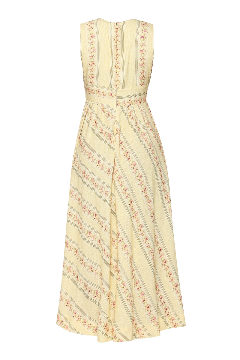 SOLEIL MIDI DRESS IN FLORAL TRAIL
