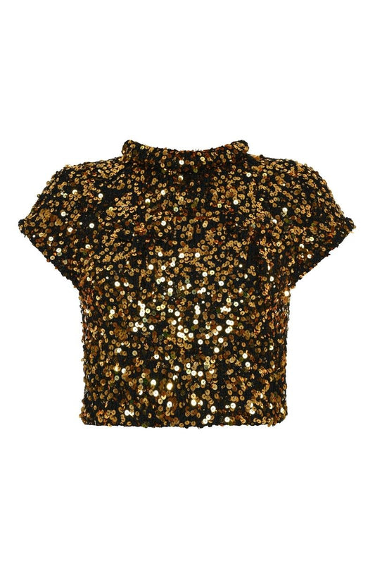 SALUE SWEATER IN GOLD