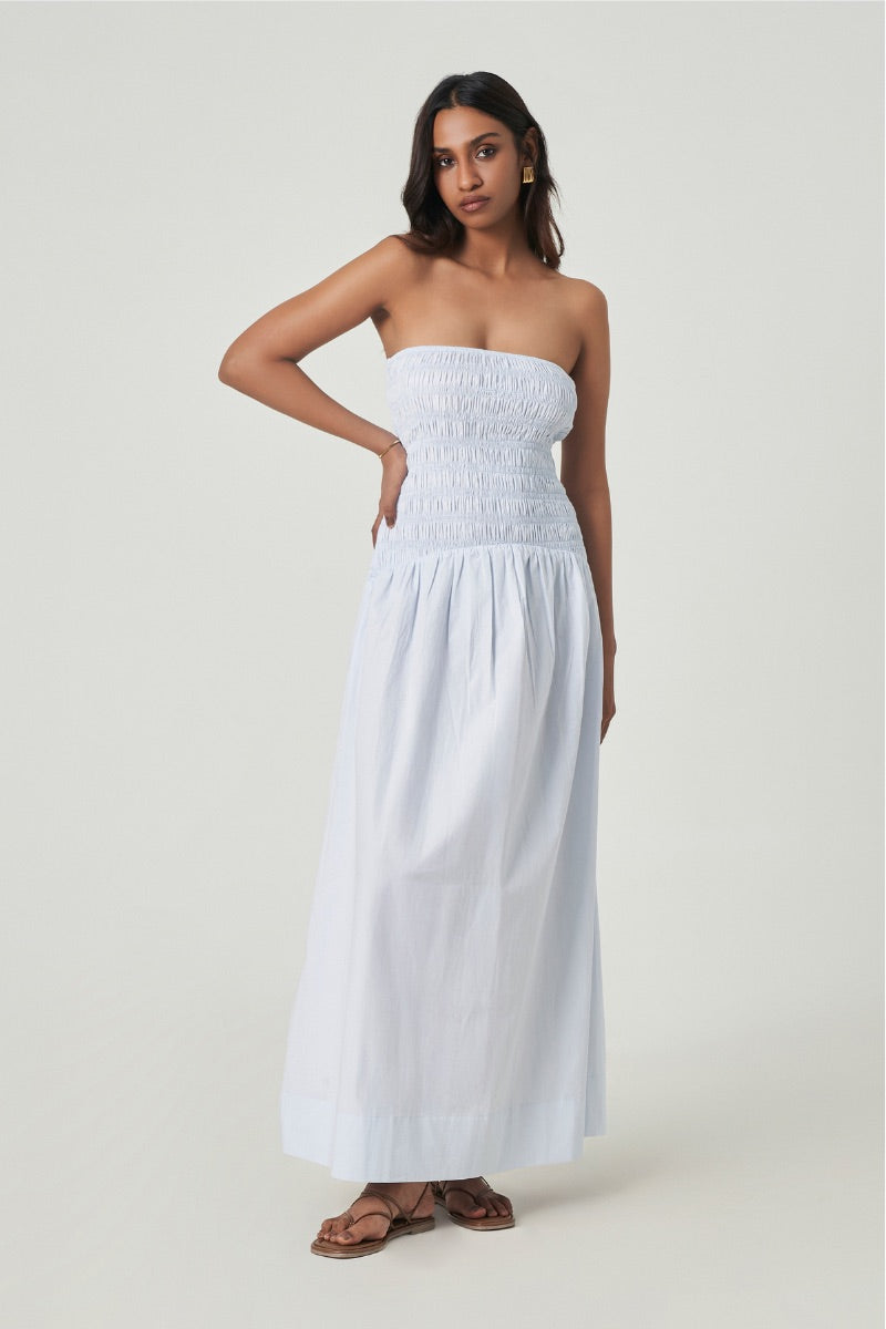 PROVENCE DRESS IN ICE BLUE