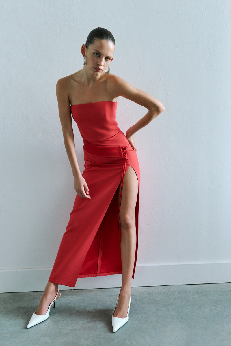LIA DRESS IN RED