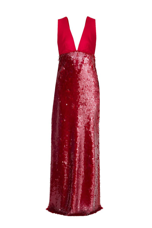 RUBRO RED SEQUIN DRESS