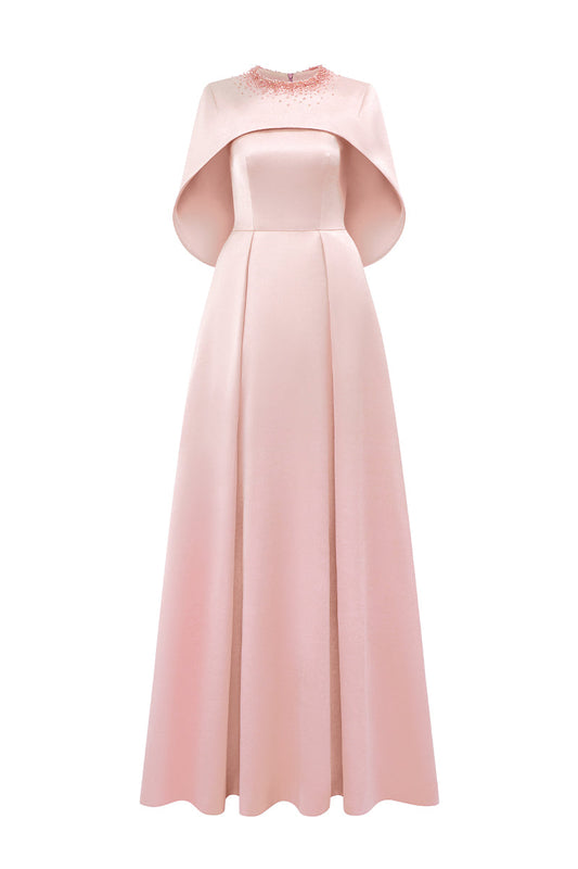 SILK TAFFETA DRESS IN PINK