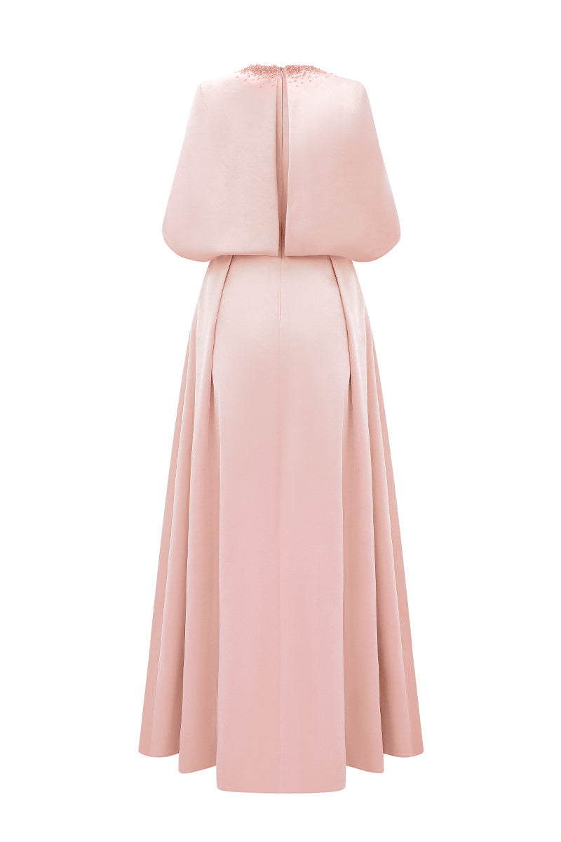 SILK TAFFETA DRESS IN PINK