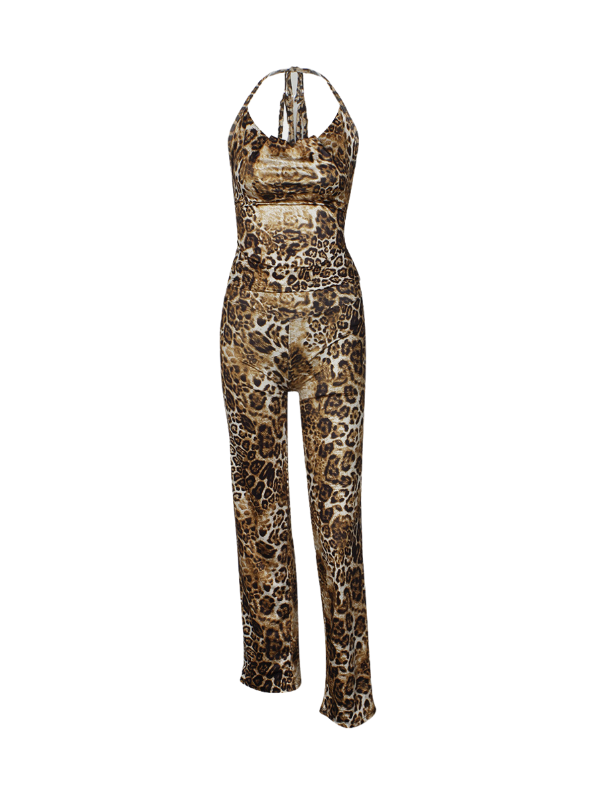 Arixan Backless Leopard Pants Set