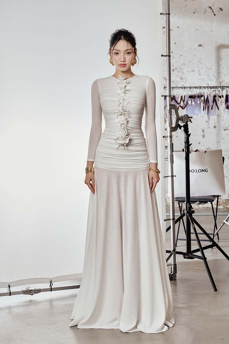 CULT MIA X DO LONG SCULPTED GRACE MAXI DRESS