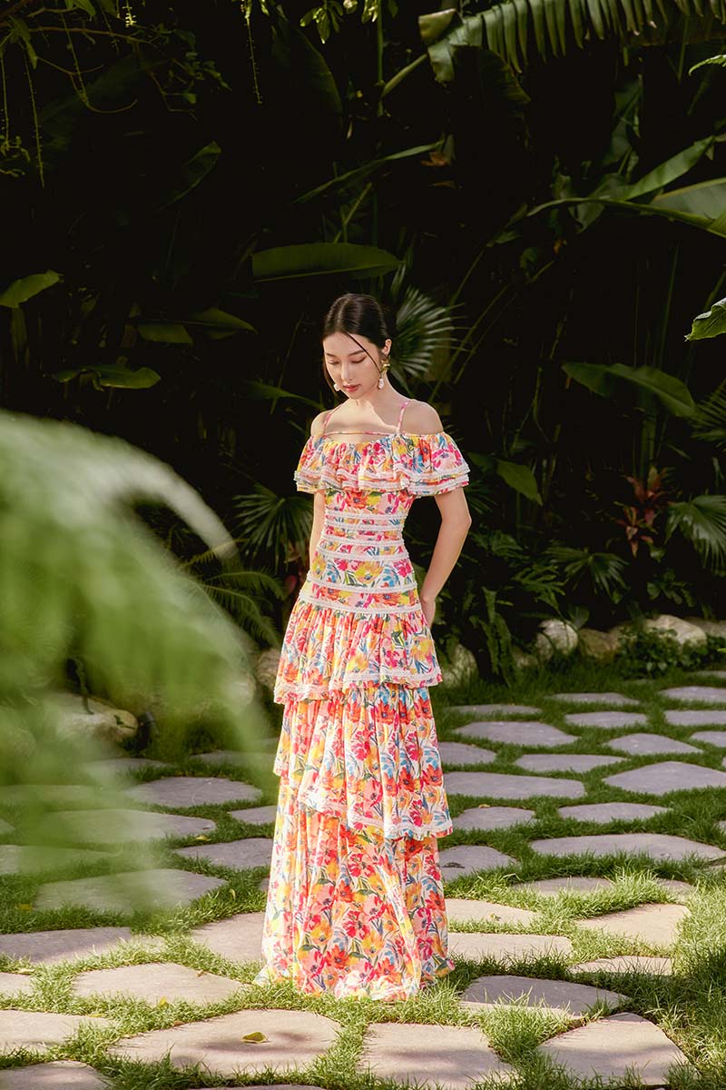 BLOOMING OASIS MAXI DRESS