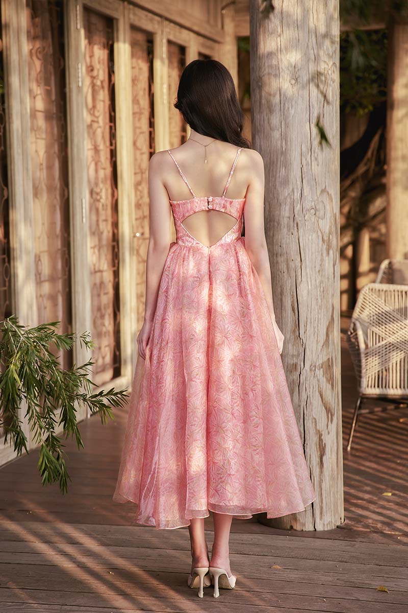 BLUSH PARADISE MIDI DRESS