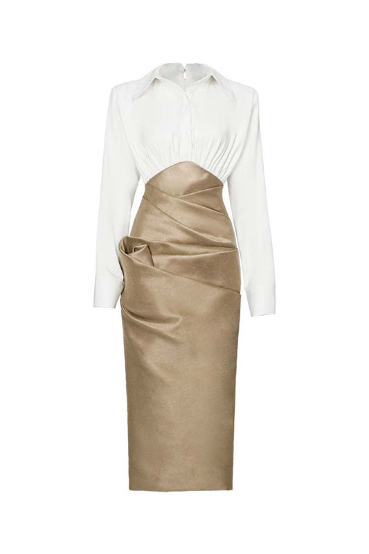 ROSE HAZE MIDI DRESS