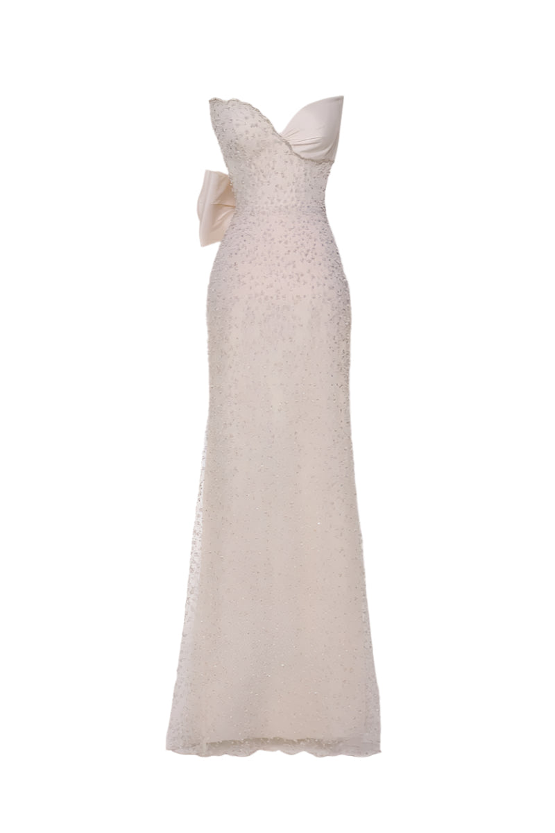 CARLENDA DRESS IN VANILLA