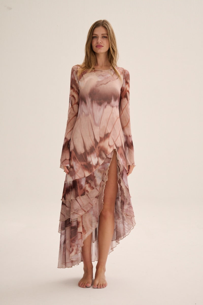 CHAPOLA DRESS IN PRINT CAFE