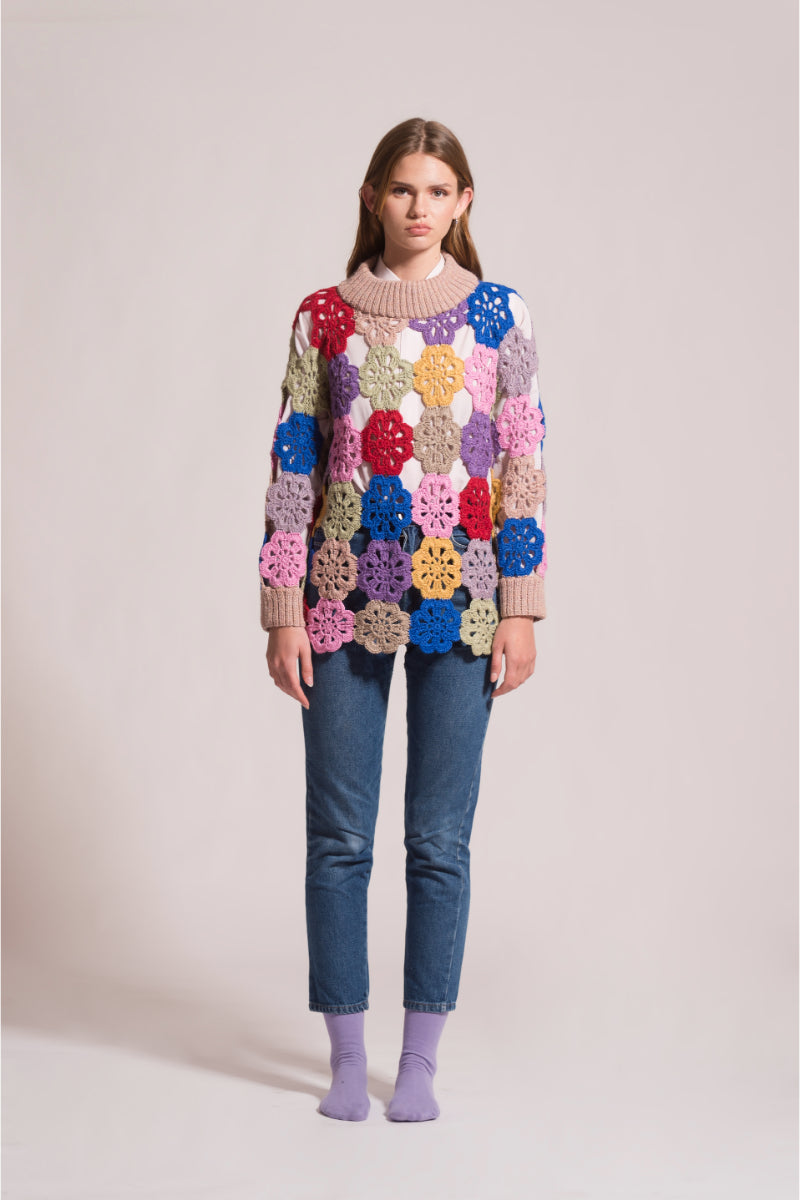 EDIE CROCHET SWEATER