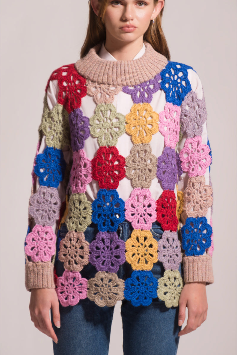 EDIE CROCHET SWEATER