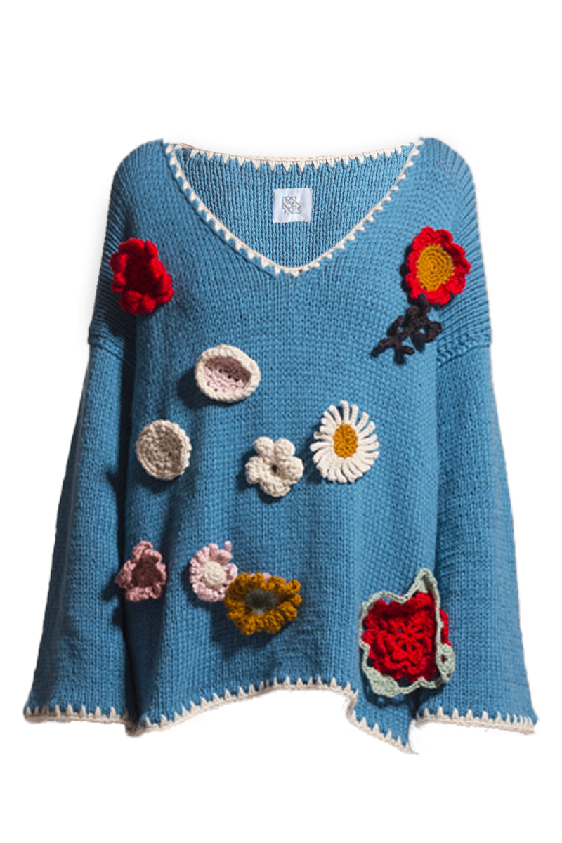 FLORA CROCHET SWEATER