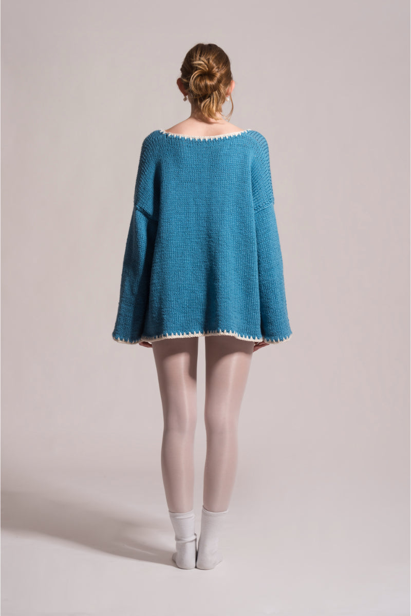 FLORA CROCHET SWEATER