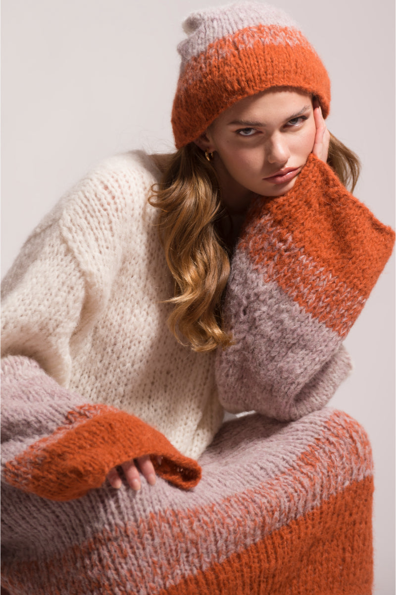 LUCETTE MULTI TONED SWEATER