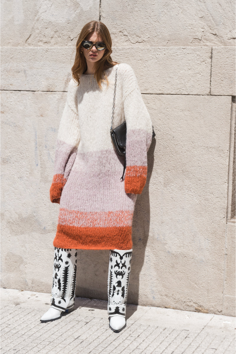 LUCETTE MULTI TONED SWEATER