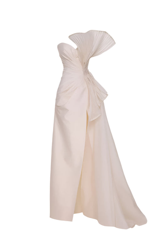 EPHESUS DRESS IN VANILLA