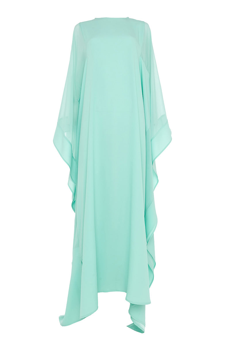 CHIFFON PANEL DETAIL KAFTAN