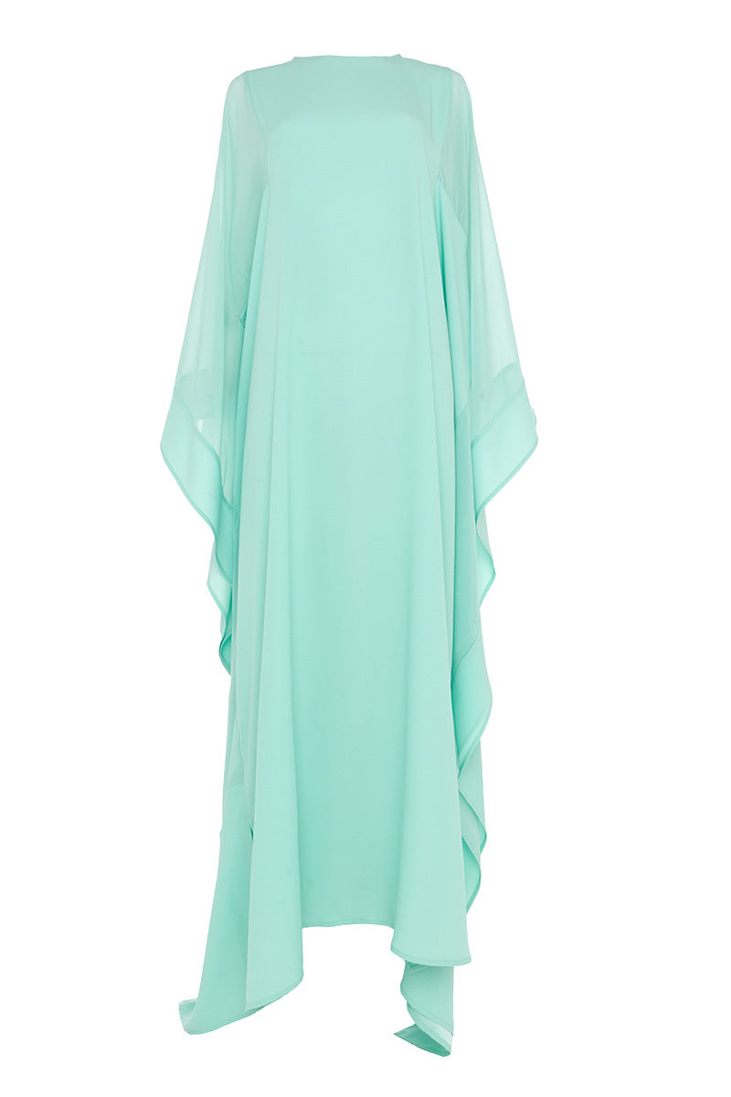 CHIFFON PANEL DETAIL KAFTAN