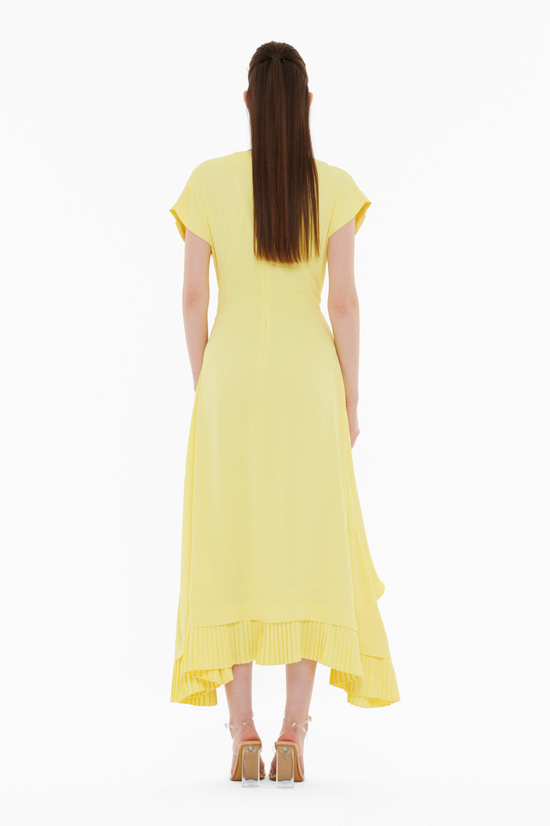 FRILLED PANELLED DRESS