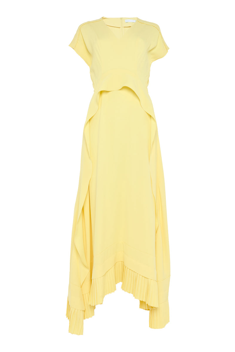 FRILLED PANELLED DRESS