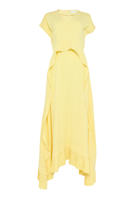 FRILLED PANELLED DRESS