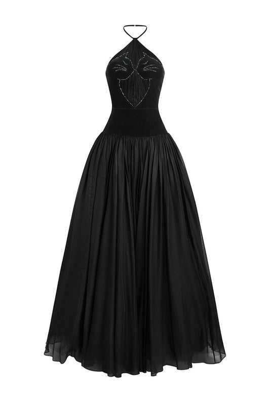 OBSIDIAN CHARM A-LINE GOWN