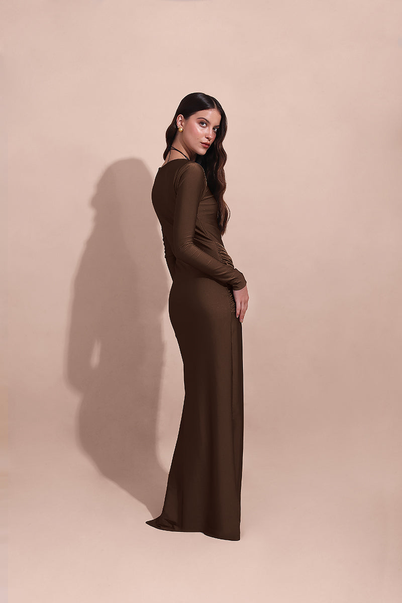 DUNA MOCCA DRESS