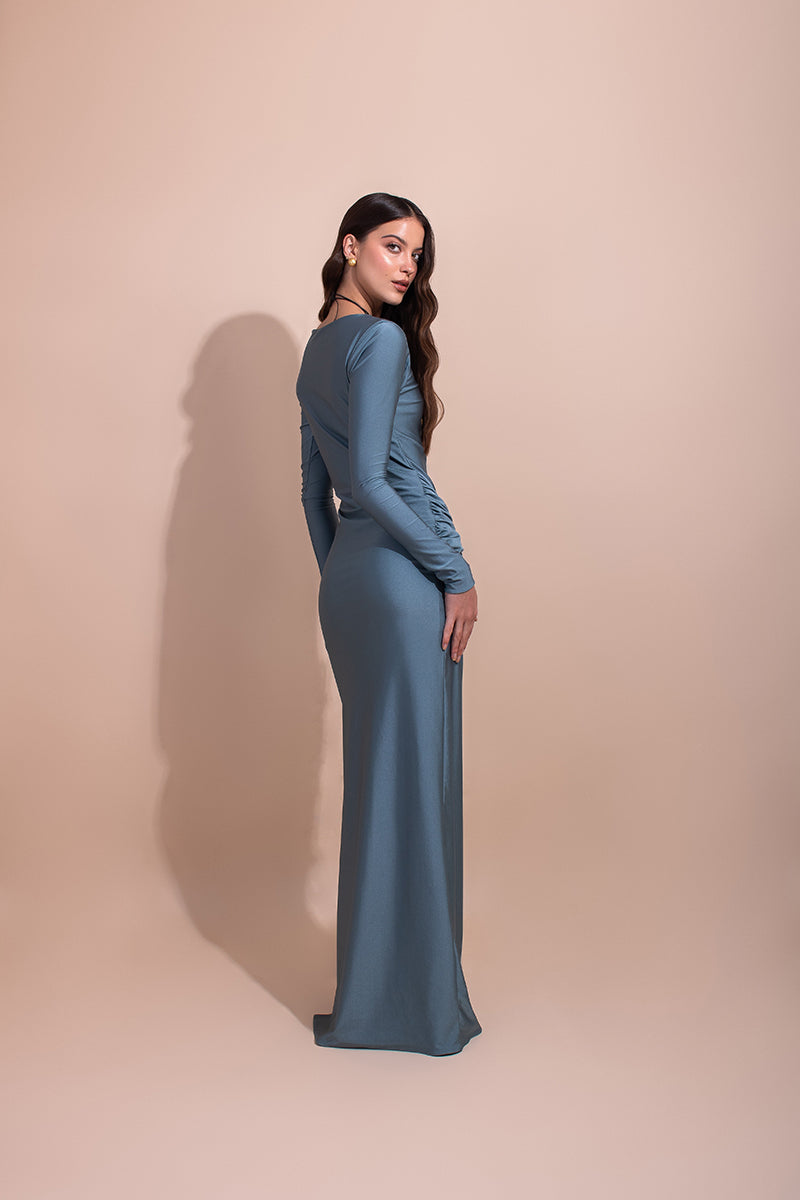 DUNA PLATINUM BLUE DRESS