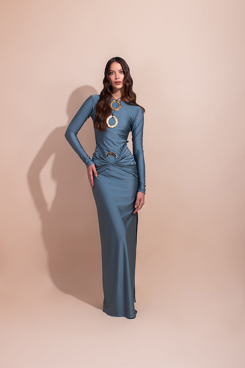 DUNA PLATINUM BLUE DRESS