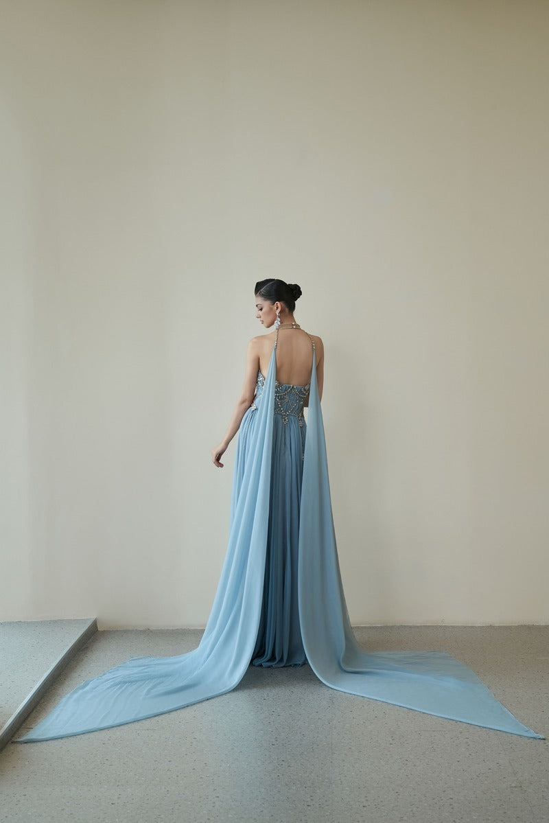 VENUS GOWN IN BLUE