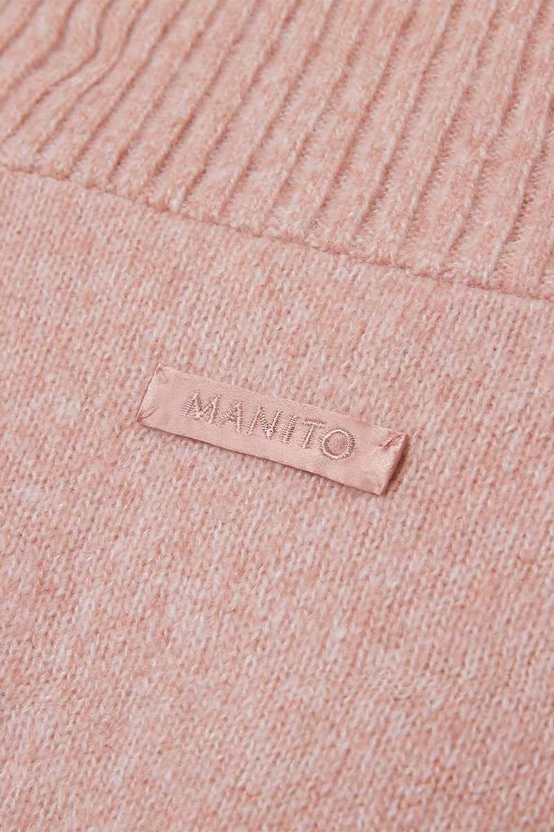 HEATHER SILK CASHMERE PULLOVER IN PINK