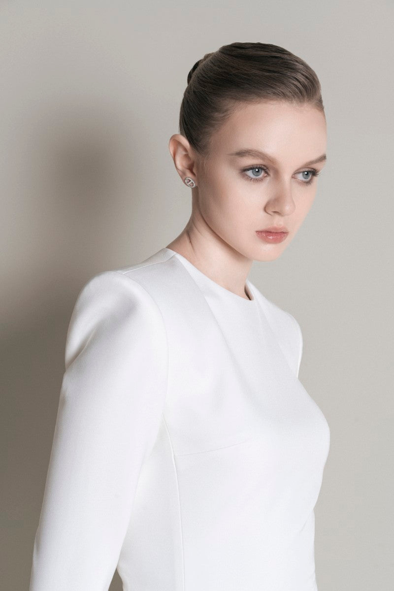 REIMS DRESS IN WHITE