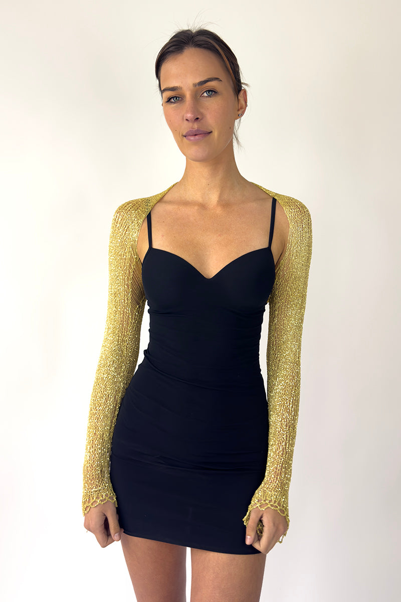 GOLD CHAIN BOLERO SHRUG