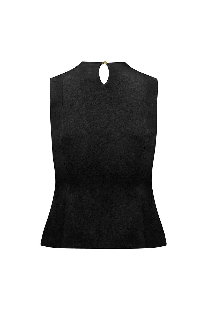 PRIMAVERA VEST IN BLACK