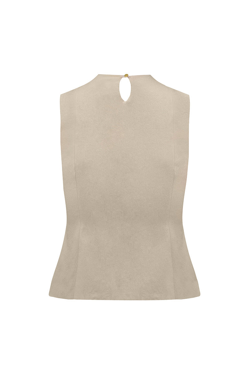 PRIMAVERA VEST IN BEIGE