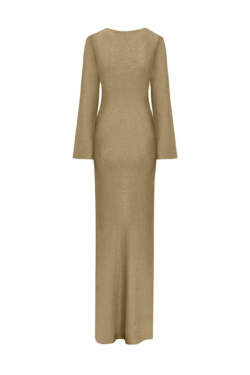 BARÚ GOLD LONG DRESS