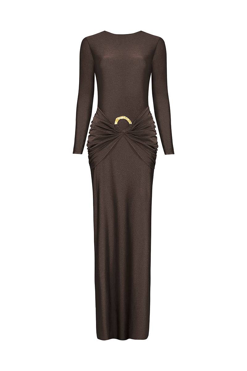 DUNA MOCCA DRESS