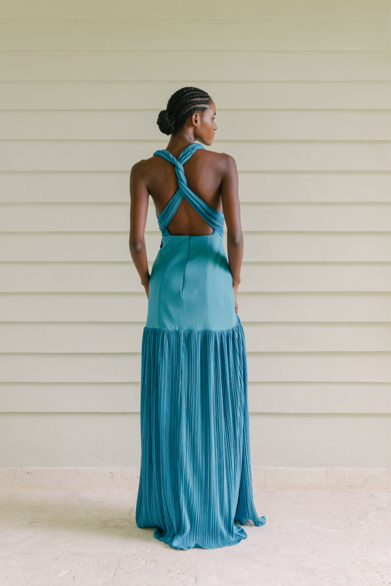 CAYO TURQUOISE MAXI DRESS