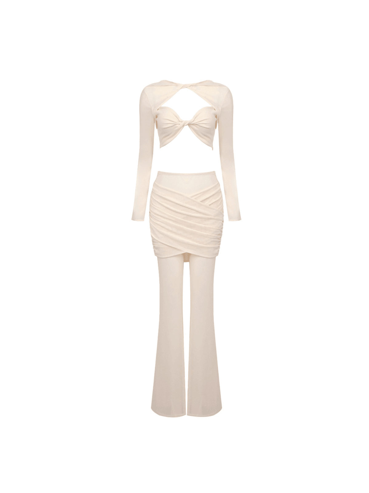 Mawae Twisted Mesh Pants Set